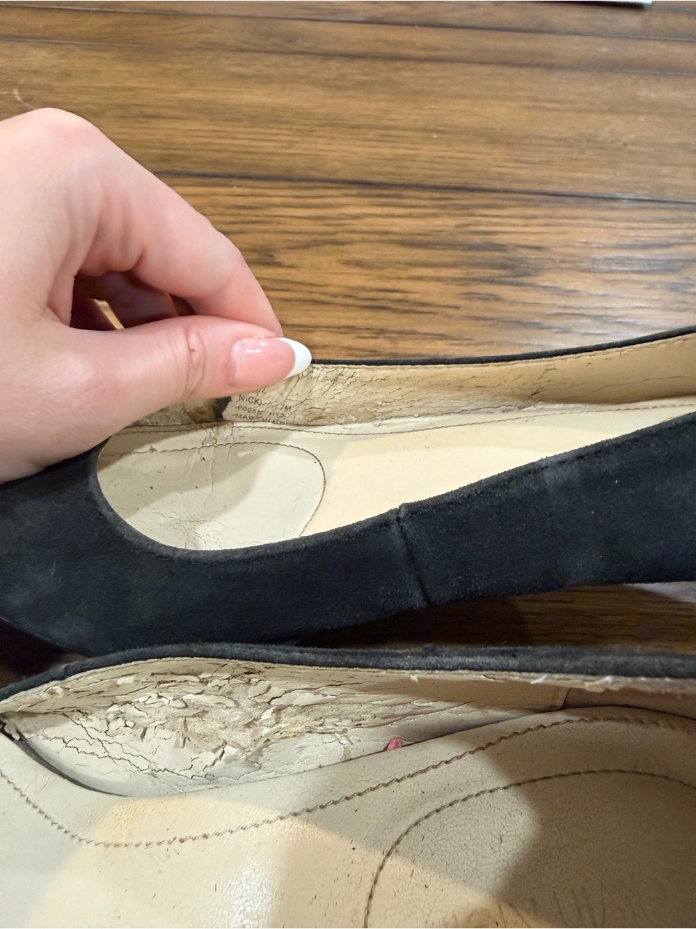 Calvin Klein Black Suede Pointed-Toe Pumps - Picture 13 of 14